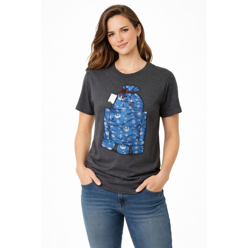 Star Wars R2D2 Gift from Obi-Wan to Leila Tee S